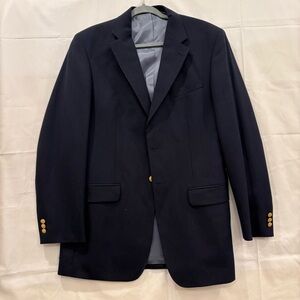 Stafford Black Blazer Tailored Fit Structured Shoulders
